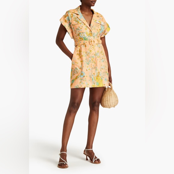 Zimmermann Dresses & Skirts - NWT Zimmermann Lola Belted Floral Mini Dress
